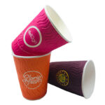 8 Oz Embossed Double Wall Paper Cup