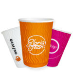 8 Oz Embossed Double Wall Paper Cup